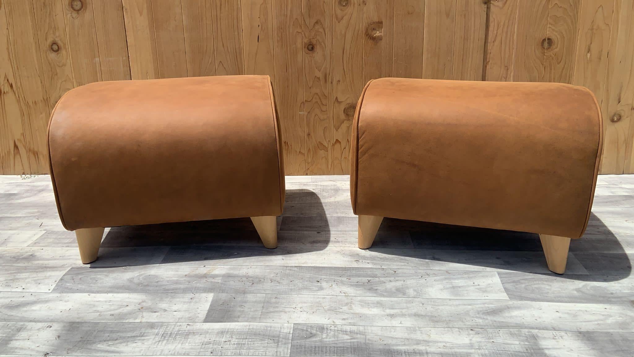 Gerard Van Den Berg - 2 chaises longues et 2 repose-pieds nouvellement tapissés - Ensemble de 4 pièces en vente 2