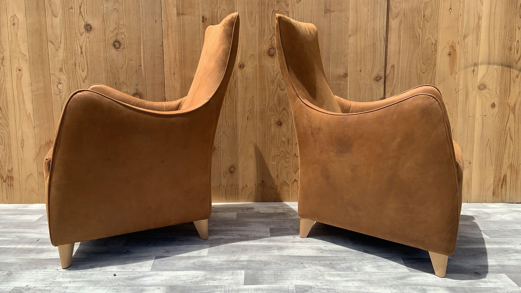 Danois Gerard Van Den Berg - 2 chaises longues et 2 repose-pieds nouvellement tapissés - Ensemble de 4 pièces en vente