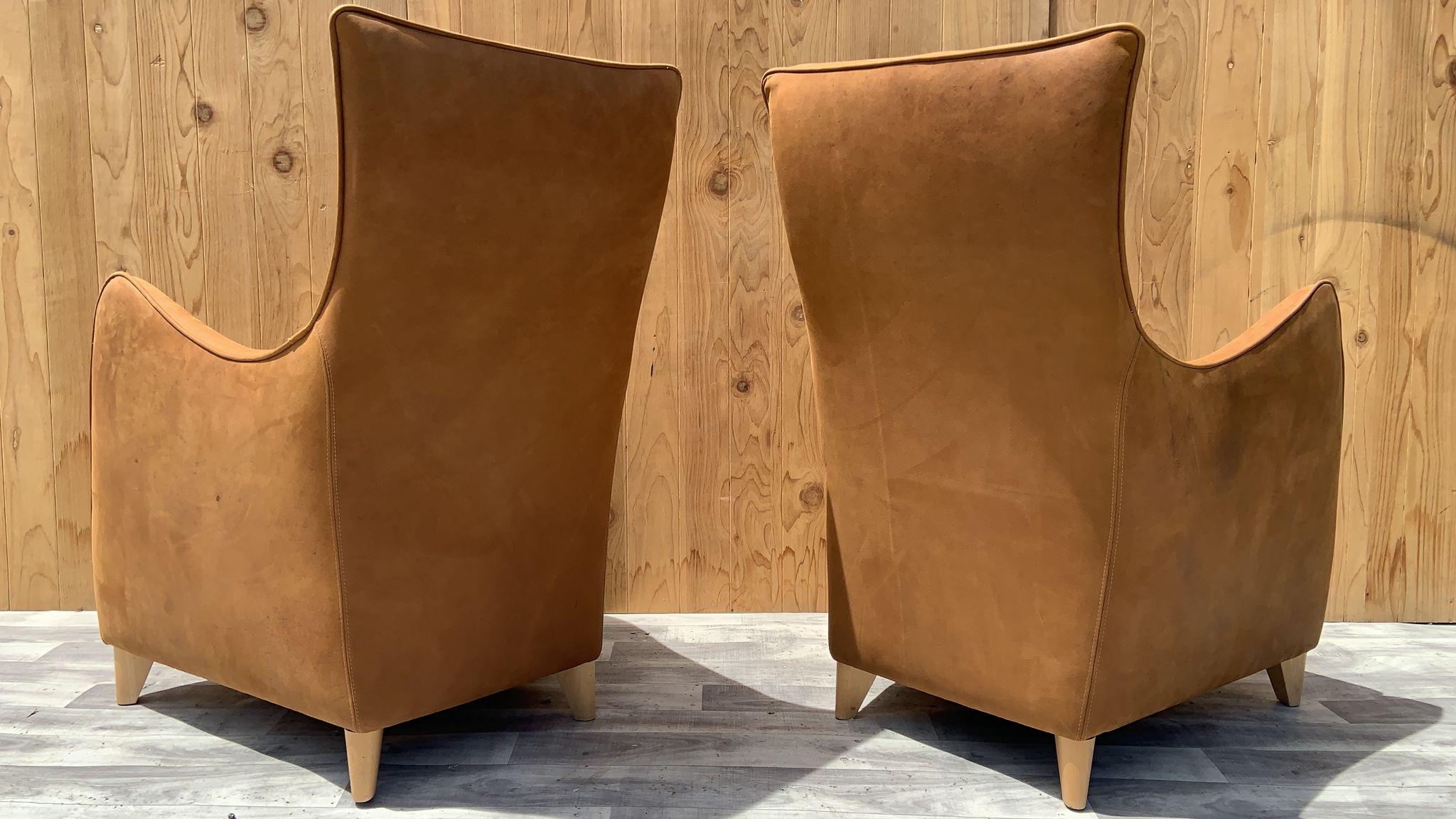 Fin du 20e siècle Gerard Van Den Berg - 2 chaises longues et 2 repose-pieds nouvellement tapissés - Ensemble de 4 pièces en vente