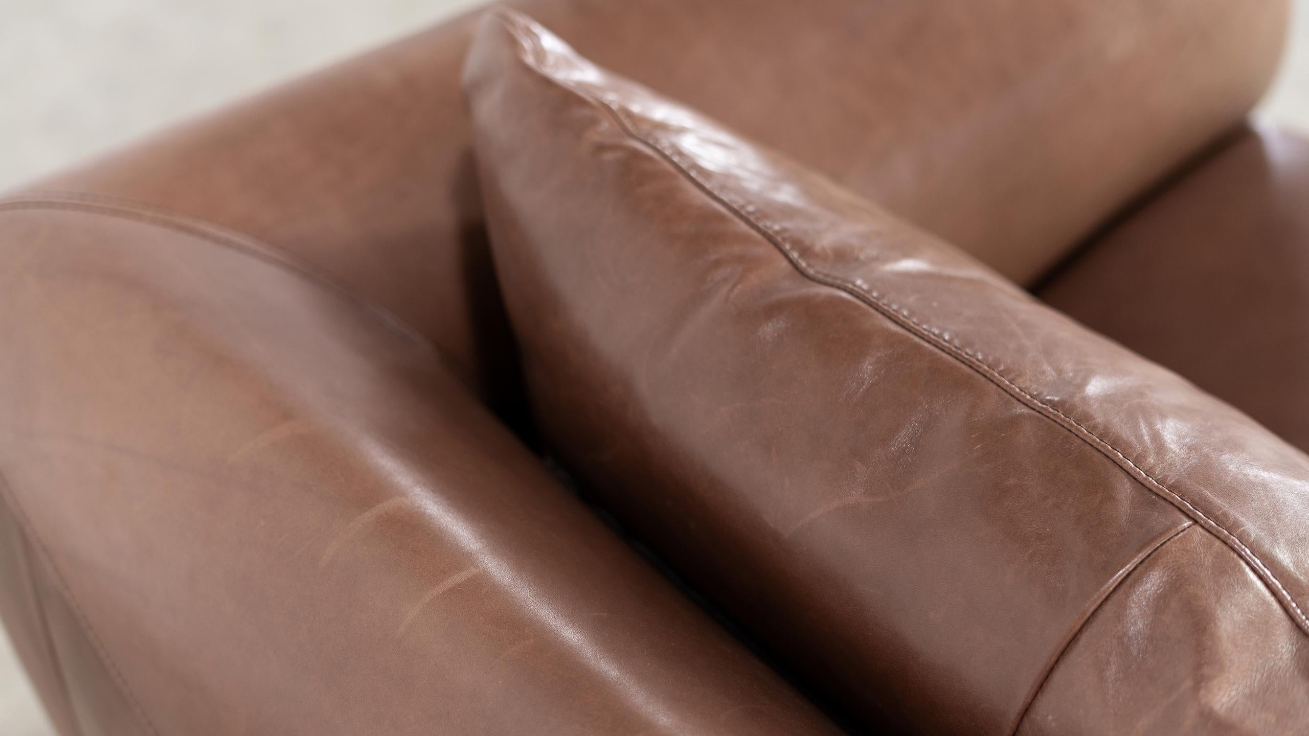 Gerard van den Berg 'attr. to', Sofa in Chocolate Leather, 1970 Netherlands 9
