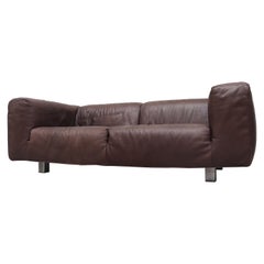 Gerard Van Den Berg Brown Leather Sofa