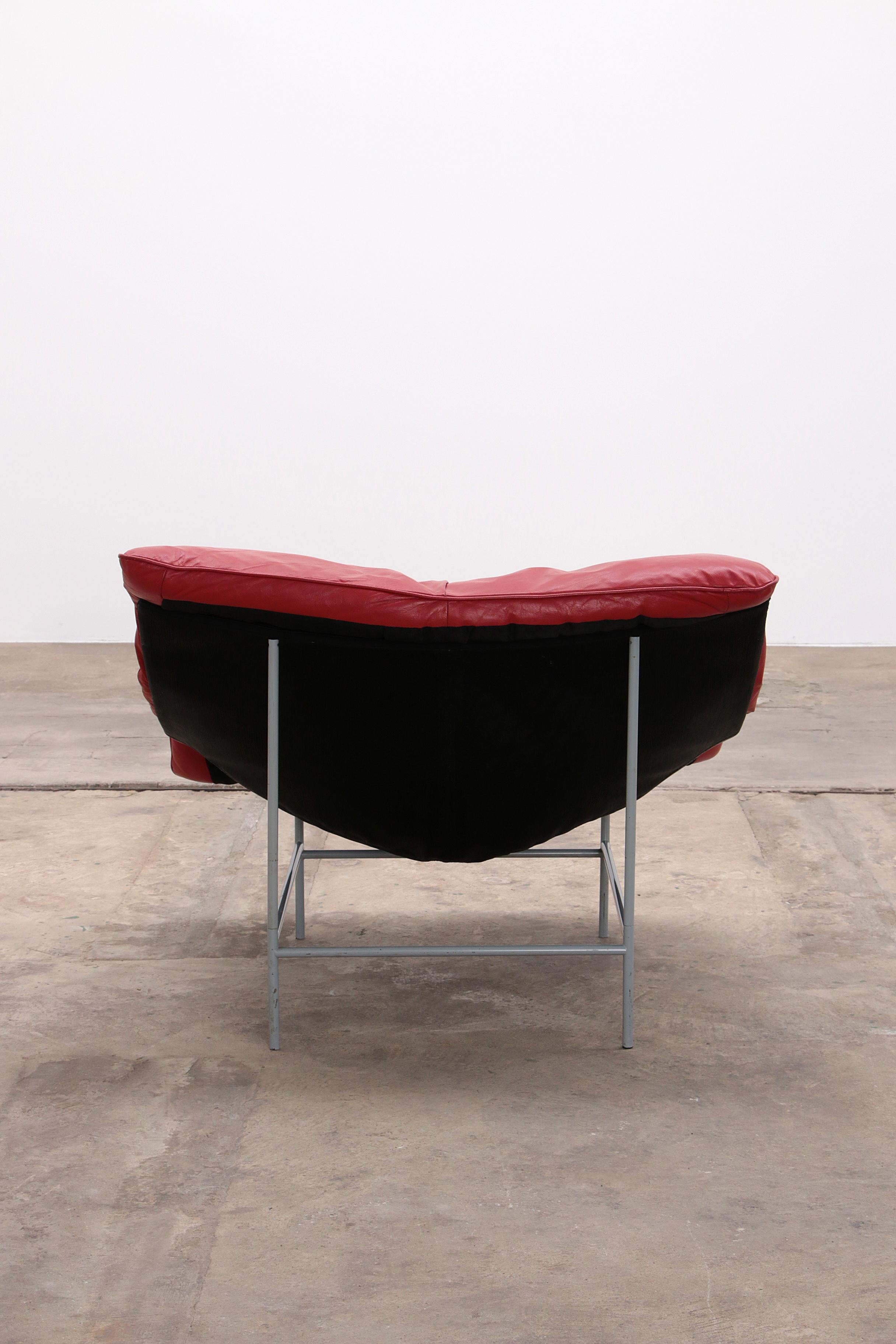Modern Gerard van den Berg butterfly chair for Montis, 1980 red