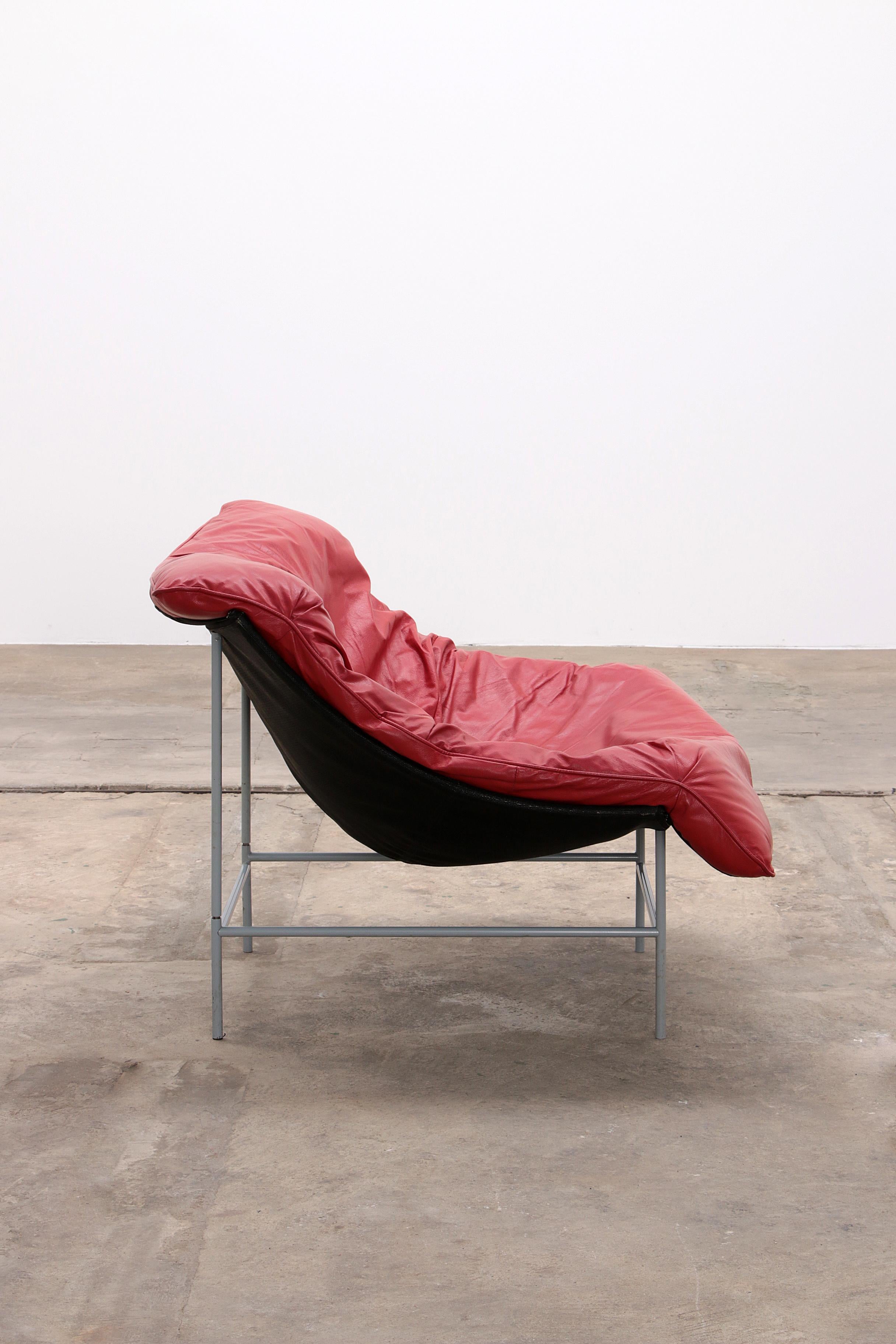 Modern Gerard van den Berg butterfly chair for Montis, 1980 red