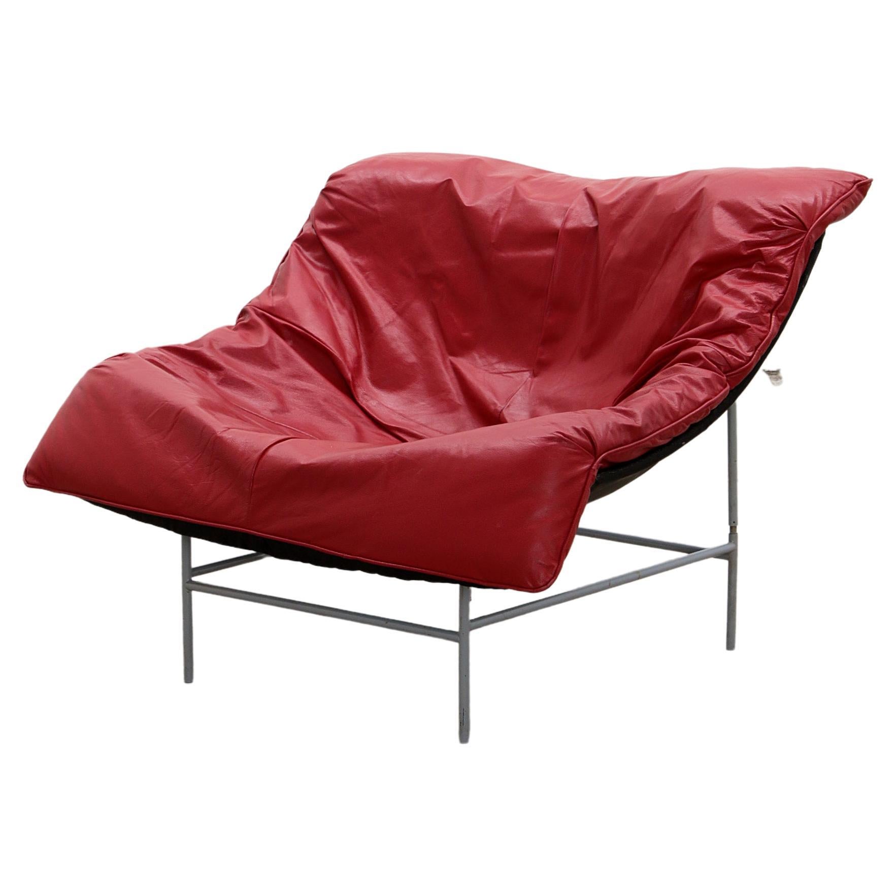 Gerard van den Berg butterfly chair for Montis, 1980 red