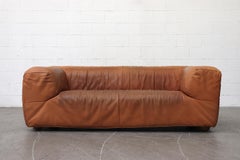 Gerard Van Den Berg Cognac Leather Sofa