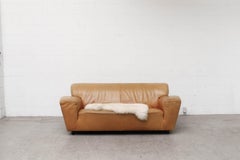 Gerard van den Berg 'Corvette' Sofa in Natural Cognac Leather