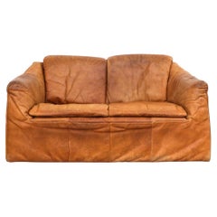 Gerard van den Berg for Montis Cognac Leather Loveseat