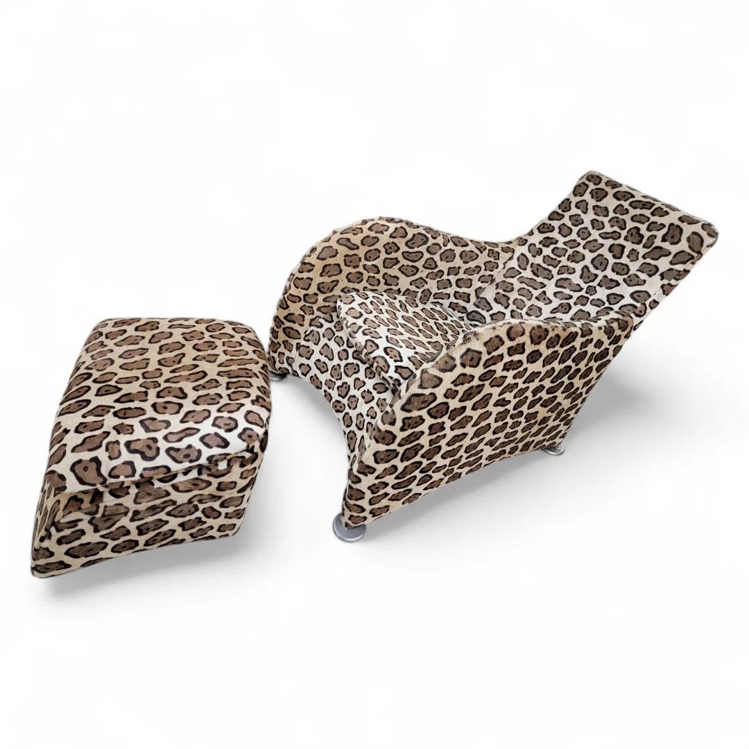 Gerard Van Den Berg For Montis Lounge Chair And Ottoman Newly Upholstered For Sale 3