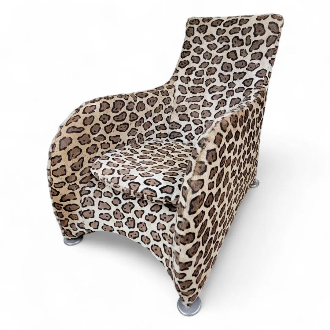 Gerard Van Den Berg For Montis Lounge Chair And Ottoman Newly Upholstered For Sale 1