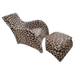 Gerard Van Den Berg For Montis Lounge Chair And Ottoman Newly Upholstered
