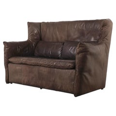 Gerard van den Berg for Montis "Tibati" High-Back Leather Sofa