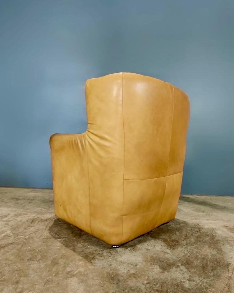 Gerard Van Den Berg pour Montis Two Seater Sofa Matching fauteuil en cuir vintage en vente 5