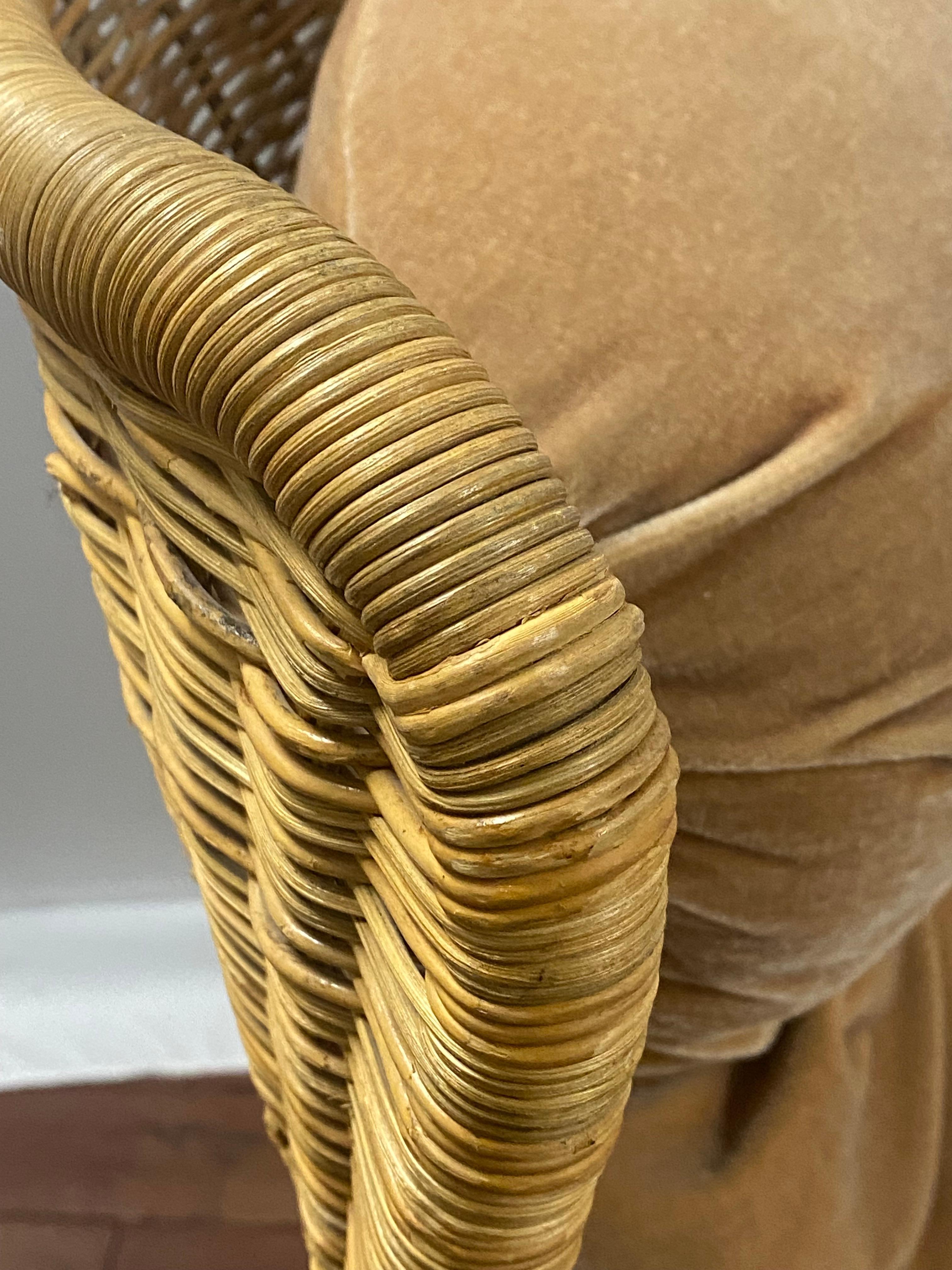 Gerard Van Den Berg pour la chaise longue pivotante en osier de Montis en vente 4