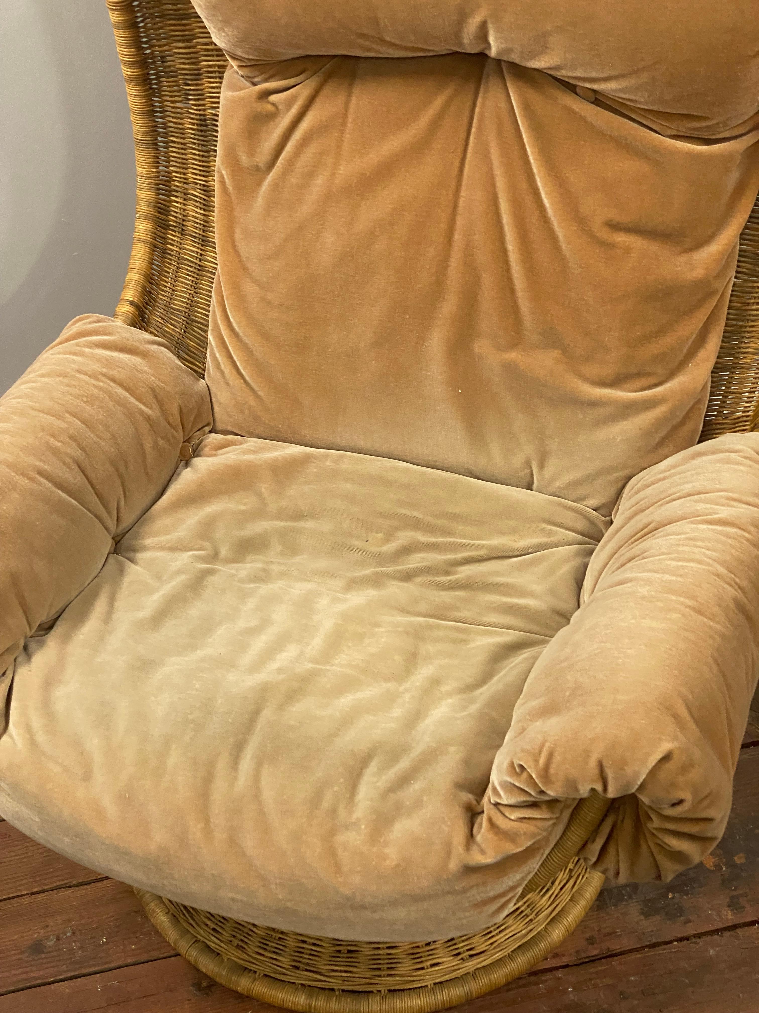 Gerard Van Den Berg pour la chaise longue pivotante en osier de Montis en vente 7