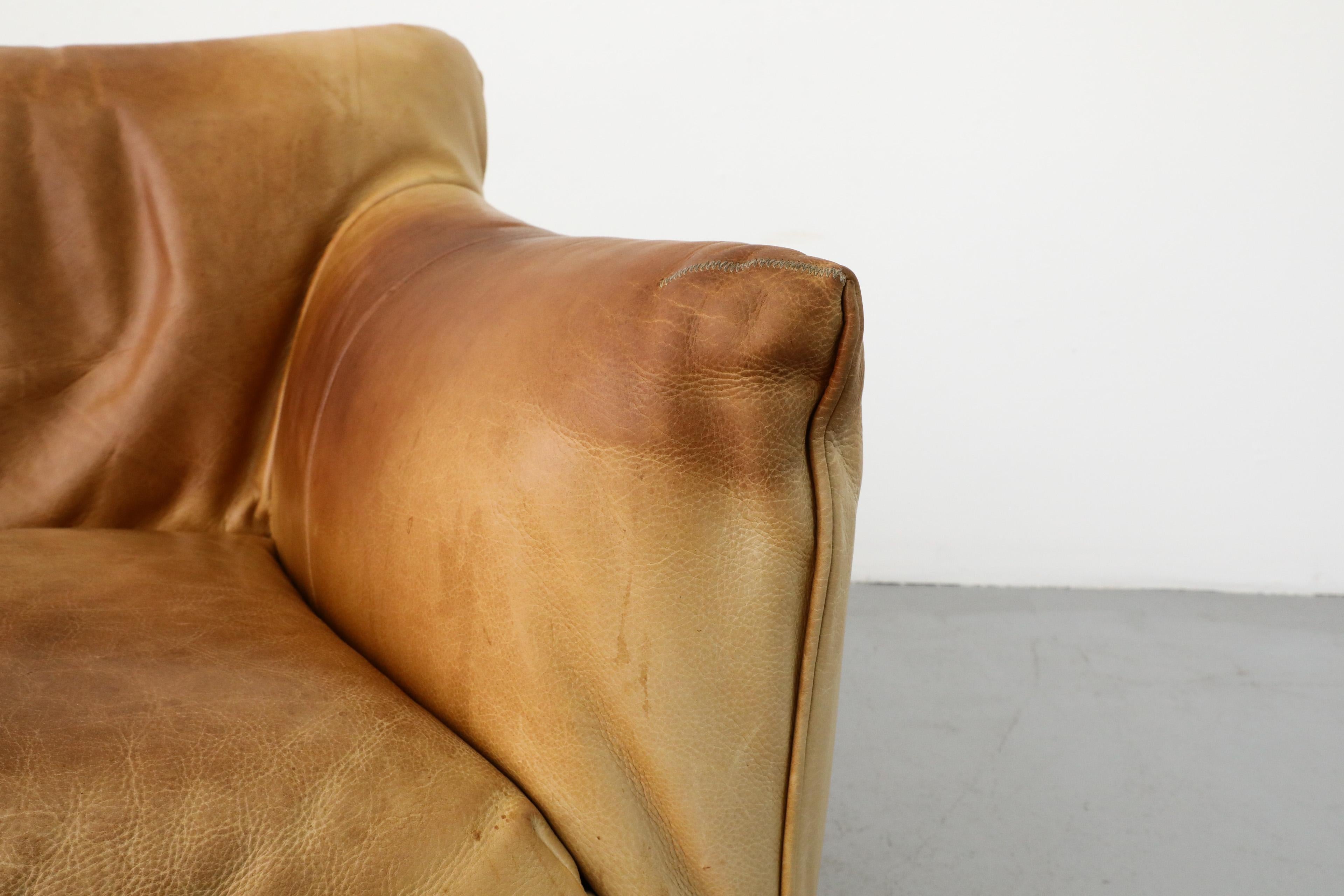 Gerard van den Berg „Havanna“ Leder Loveseat aus Leder im Stil von Mario Bellini 4