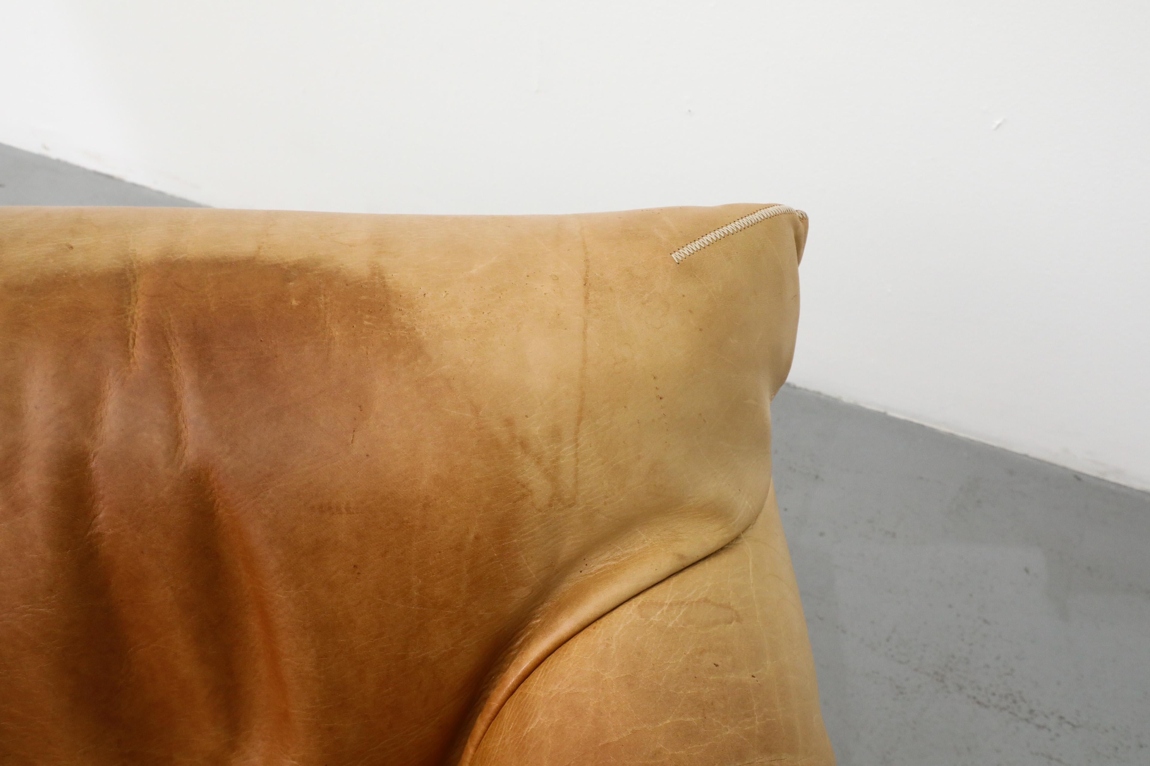 Gerard van den Berg „Havanna“ Leder Loveseat aus Leder im Stil von Mario Bellini 8