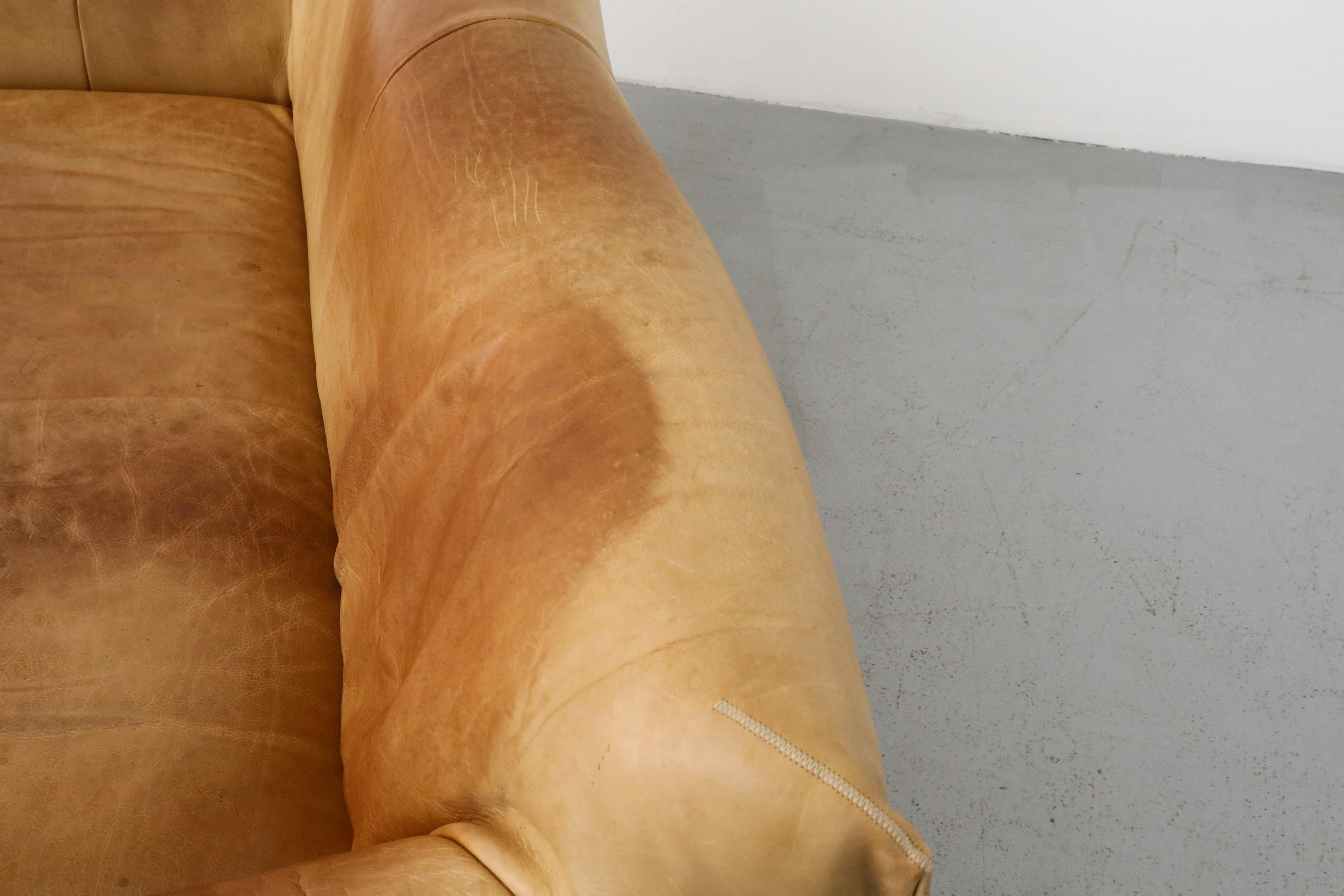 Gerard van den Berg „Havanna“ Leder Loveseat aus Leder im Stil von Mario Bellini 10