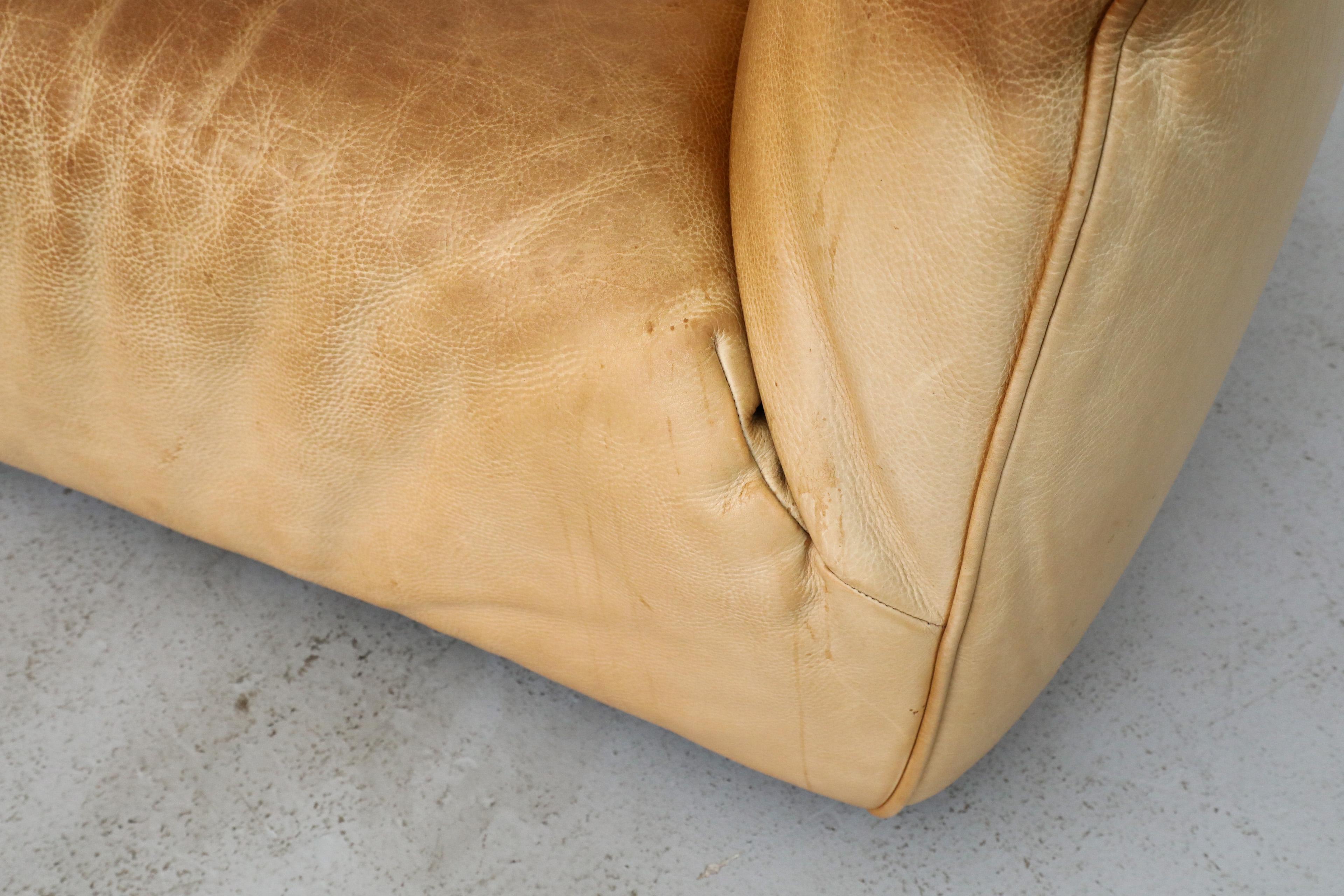 Gerard van den Berg „Havanna“ Leder Loveseat aus Leder im Stil von Mario Bellini 11