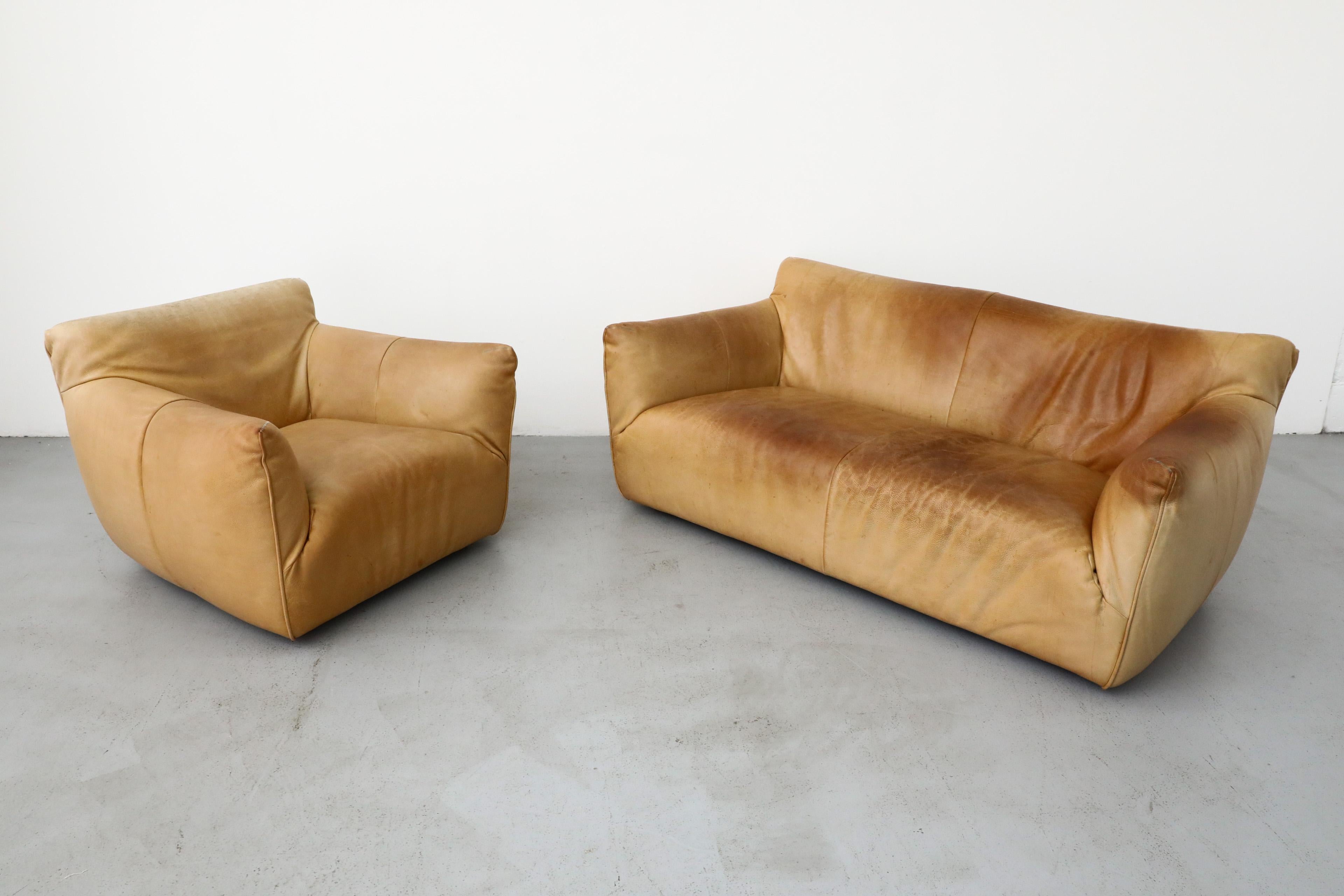 Gerard van den Berg „Havanna“ Leder Loveseat aus Leder im Stil von Mario Bellini 12