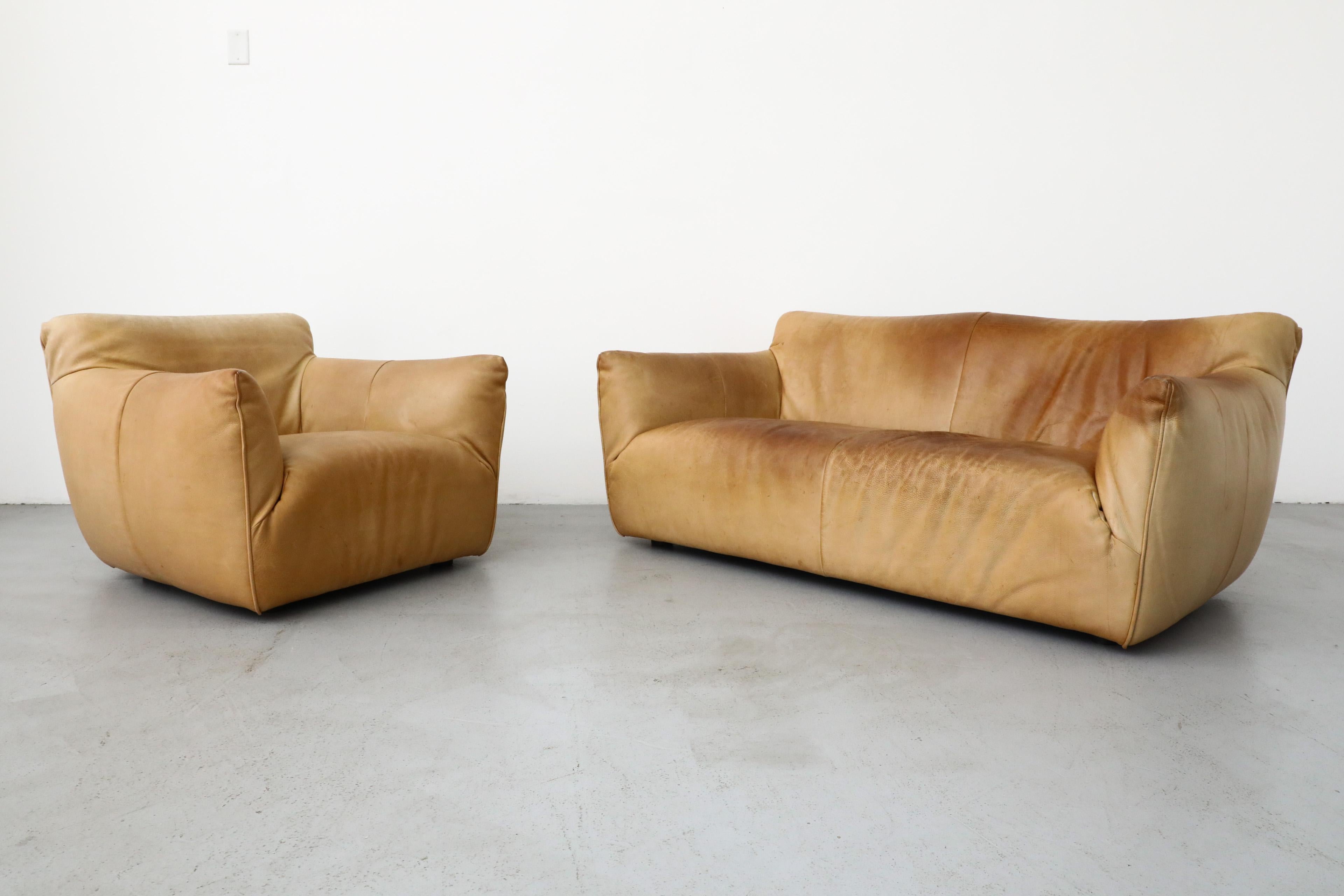 Gerard van den Berg „Havanna“ Leder Loveseat aus Leder im Stil von Mario Bellini 13