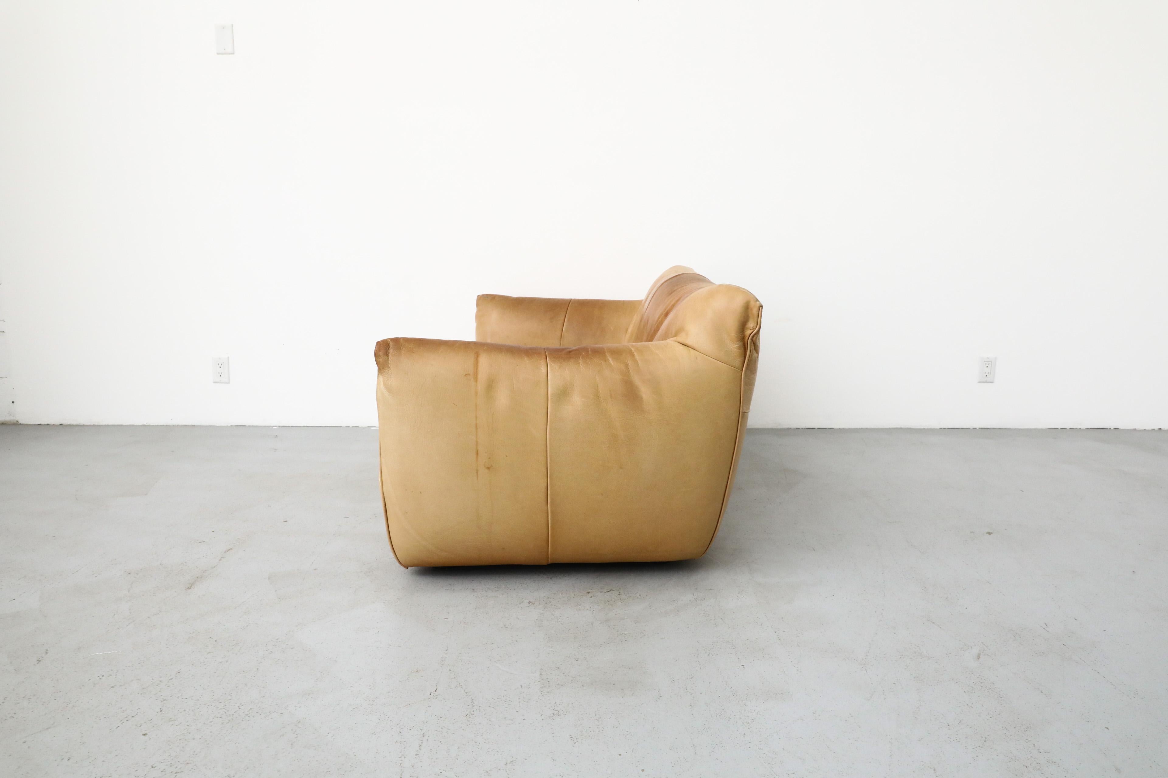 Gerard van den Berg „Havanna“ Leder Loveseat aus Leder im Stil von Mario Bellini (Niederländisch)