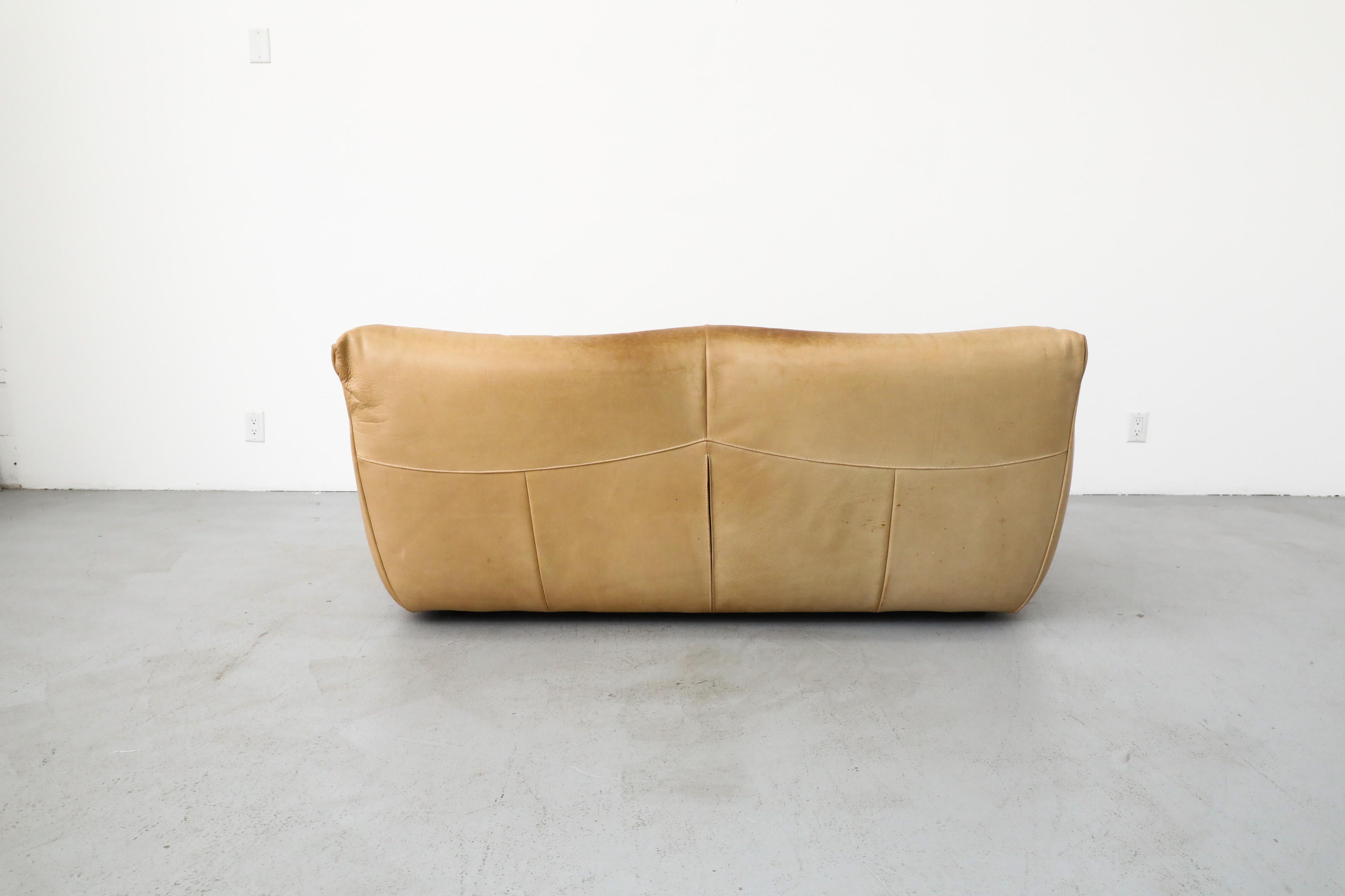 Gerard van den Berg „Havanna“ Leder Loveseat aus Leder im Stil von Mario Bellini (Ende des 20. Jahrhunderts)