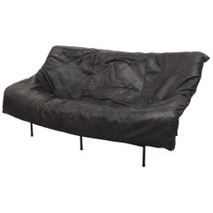 Gerard Van Den Berg Leather Butterfly Loveseat