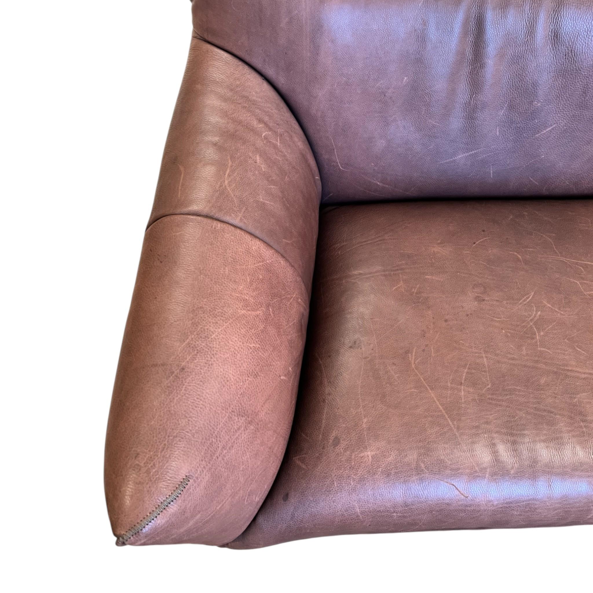Gerard van den Berg Ledersofa (Niederländisch) im Angebot
