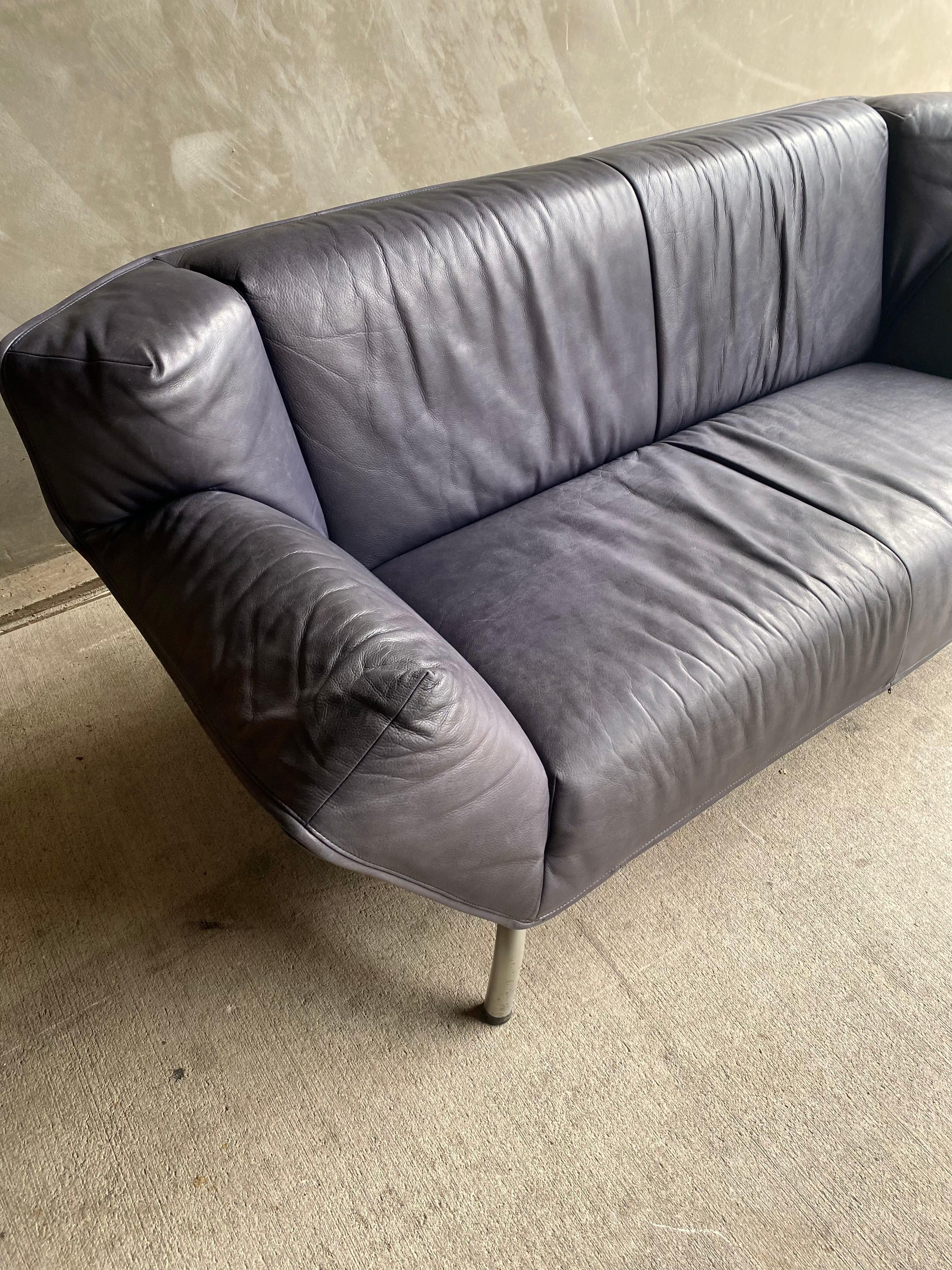 Gerard van den Berg Leather Sofa, NL, 1970-80's, Two Available 4