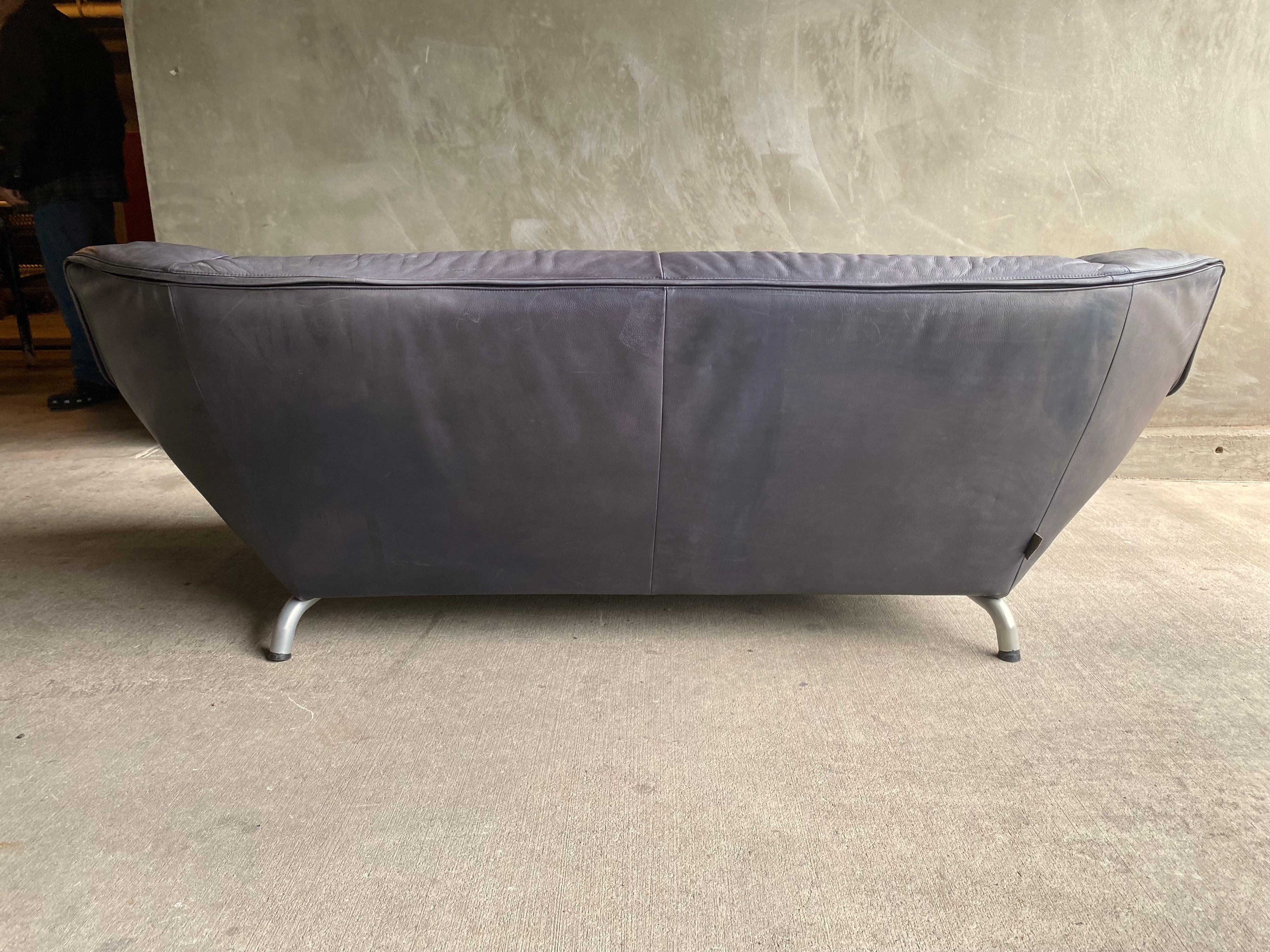 Gerard van den Berg Leather Sofa, NL, 1970-80's, Two Available 1