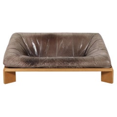 Gerard van den Berg "Oslo" Leather Loveseat for Montis