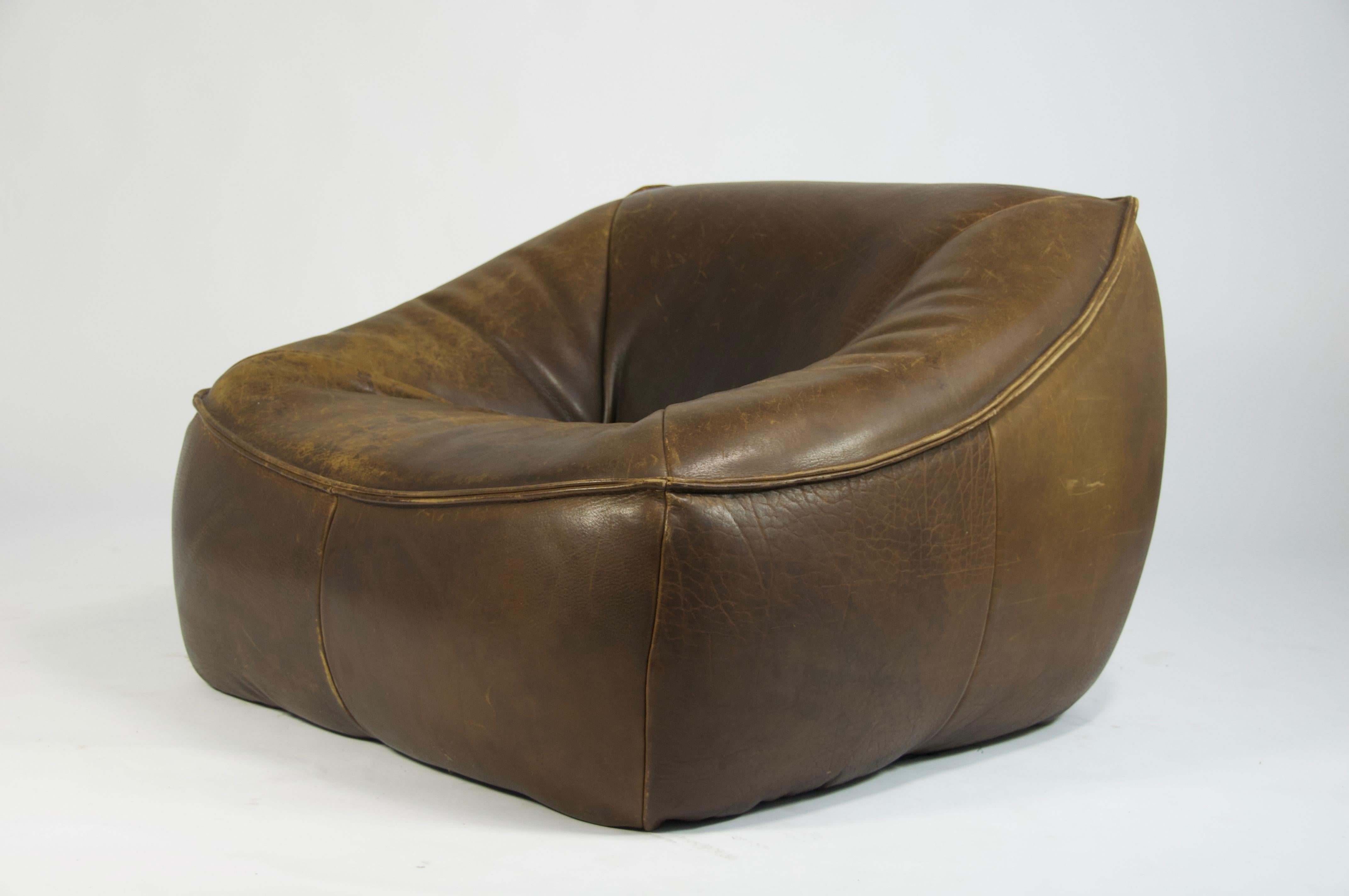 Gerard Van Den Berg Ringo leather lounge chair for Montis, 1970s
Original leather with nice patina.