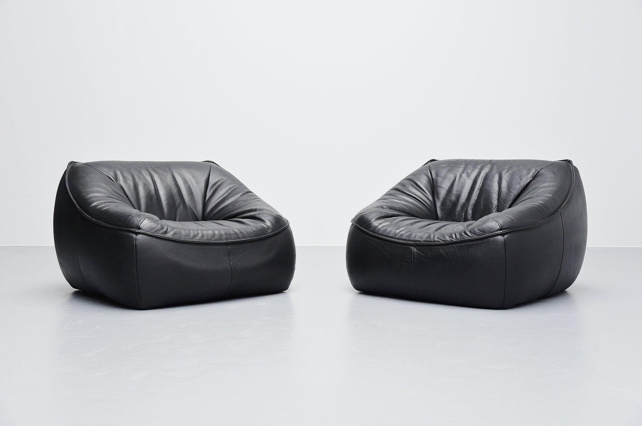 Mid-Century Modern Gerard van den Berg Ringo Lounge Chairs Montis, 1970