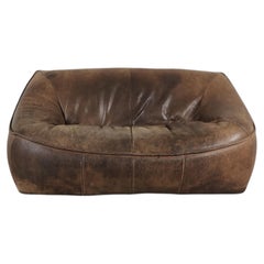 Gerard van den Berg 'Ringo' Loveseat for Montis in Buffalo Leather, 1979