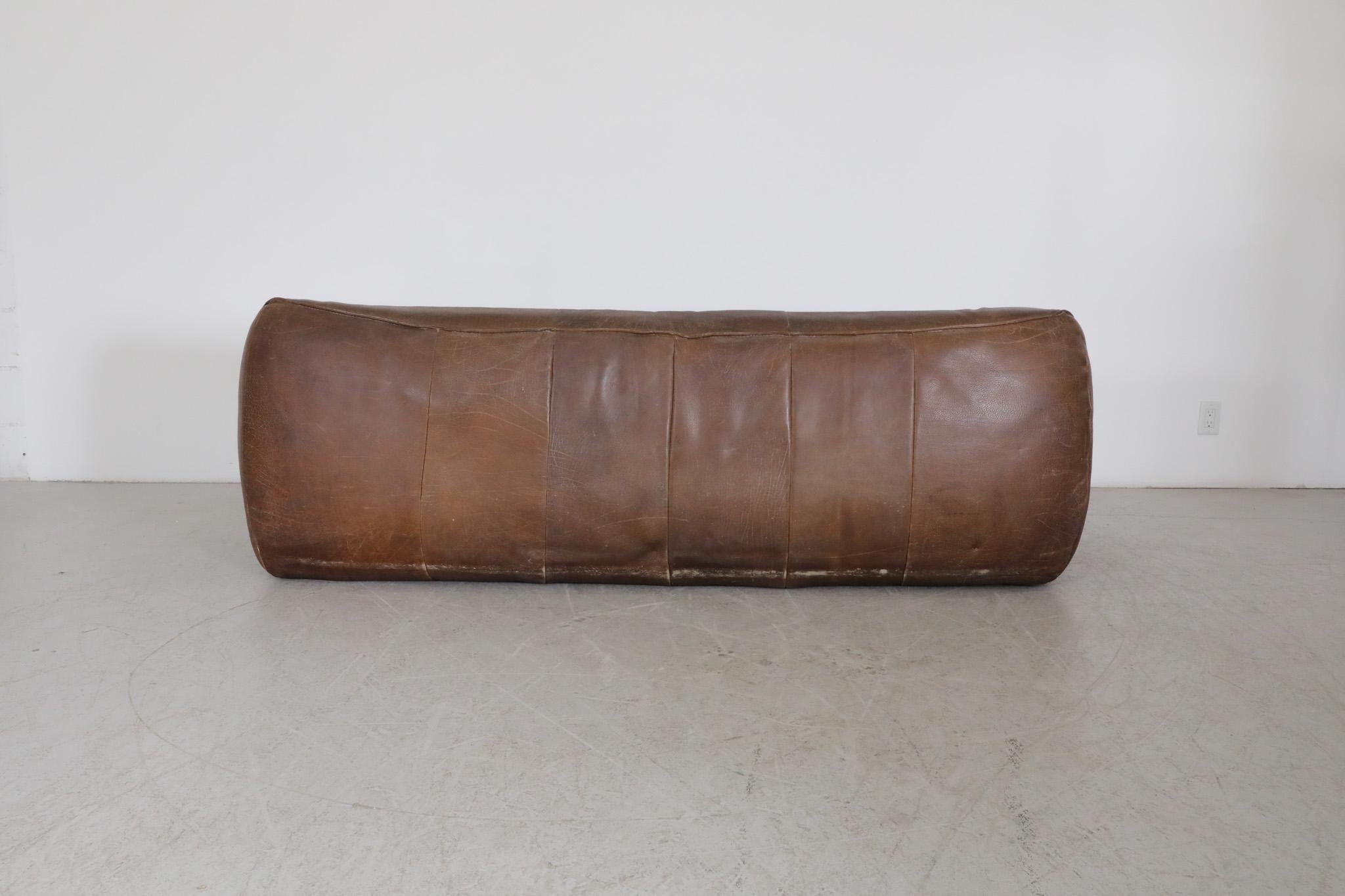Leather Gerard Van Den Berg 'Ringo' Three Seater Sofa for Montis For Sale
