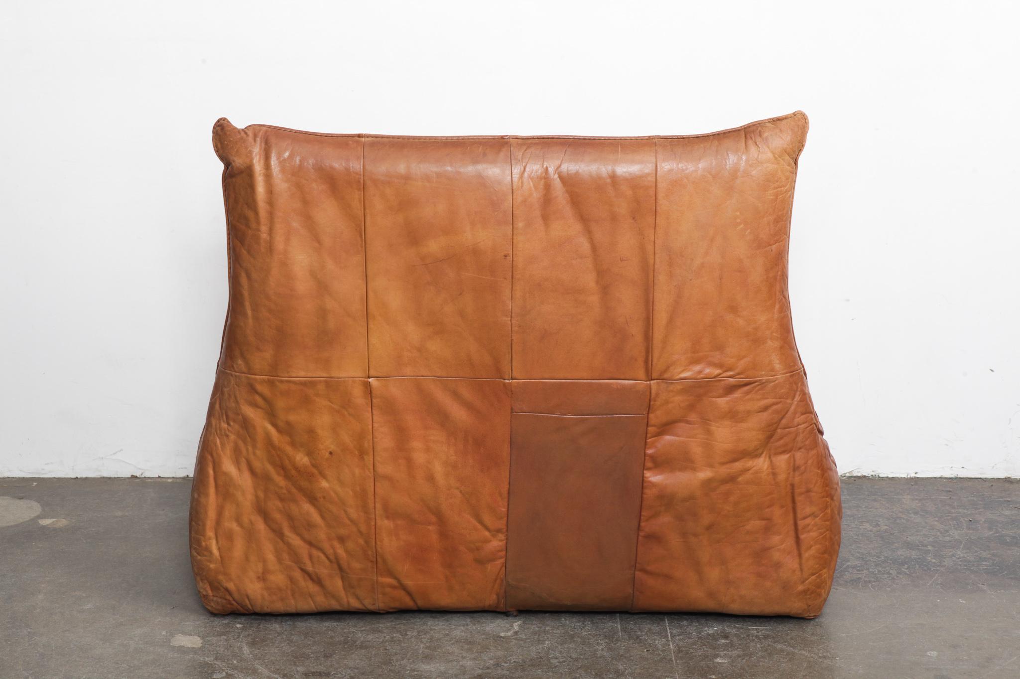 Gerard Van Den Berg 'Rock Sofa' for Montis in Cognac Leather 1