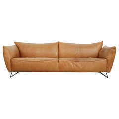 Used Gerard Van Den Berg style butterscotch 3 seater sofa for Jess
