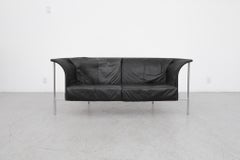 Gerard Van Den Berg Para Rohe Noordwolde Loveseat Wingback de ratán negro