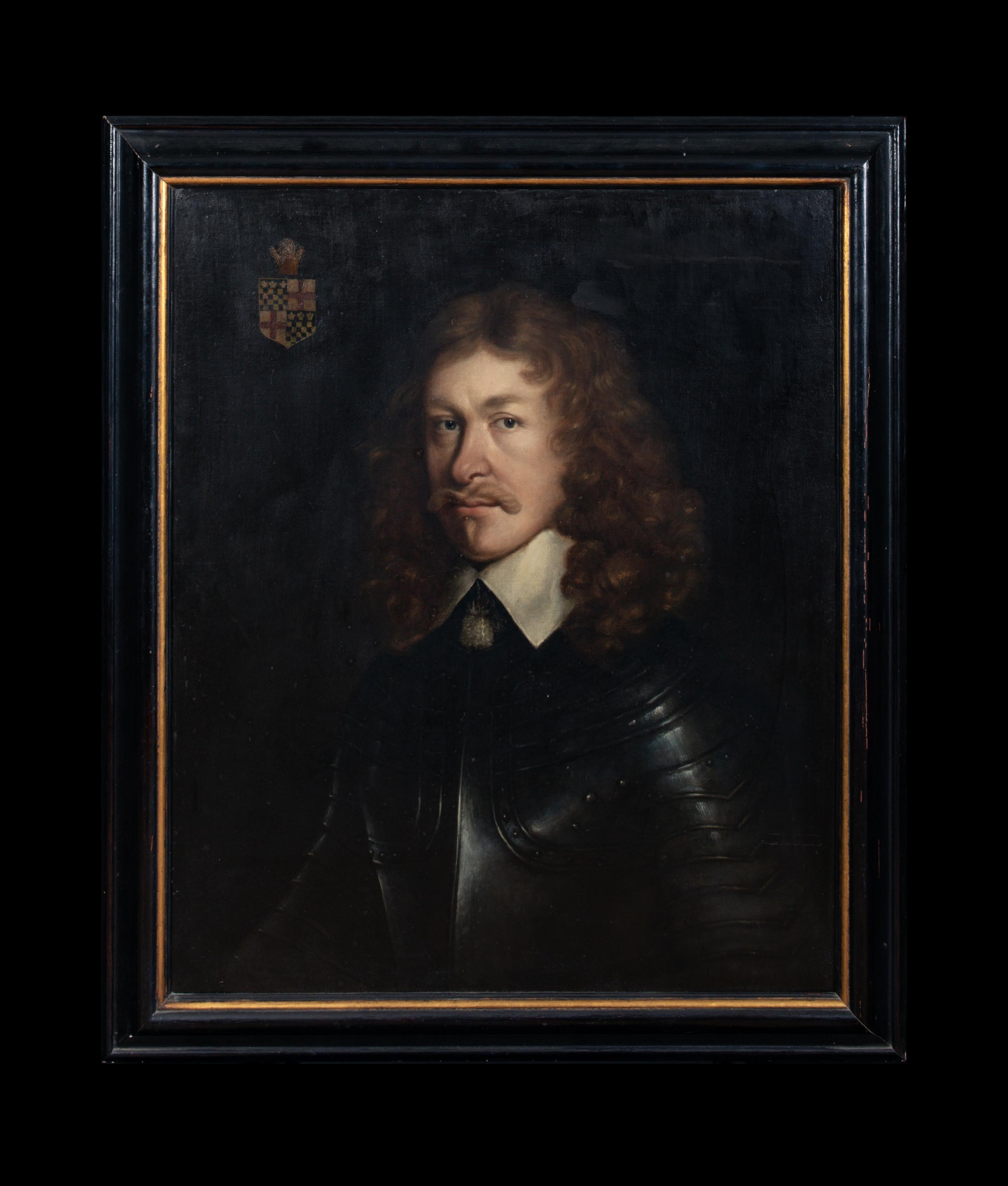 Portrait Of Lieutenant George Addam, dated 1638  circle of Gerard VON HONTHORST  - Painting by Gerard van Honthorst