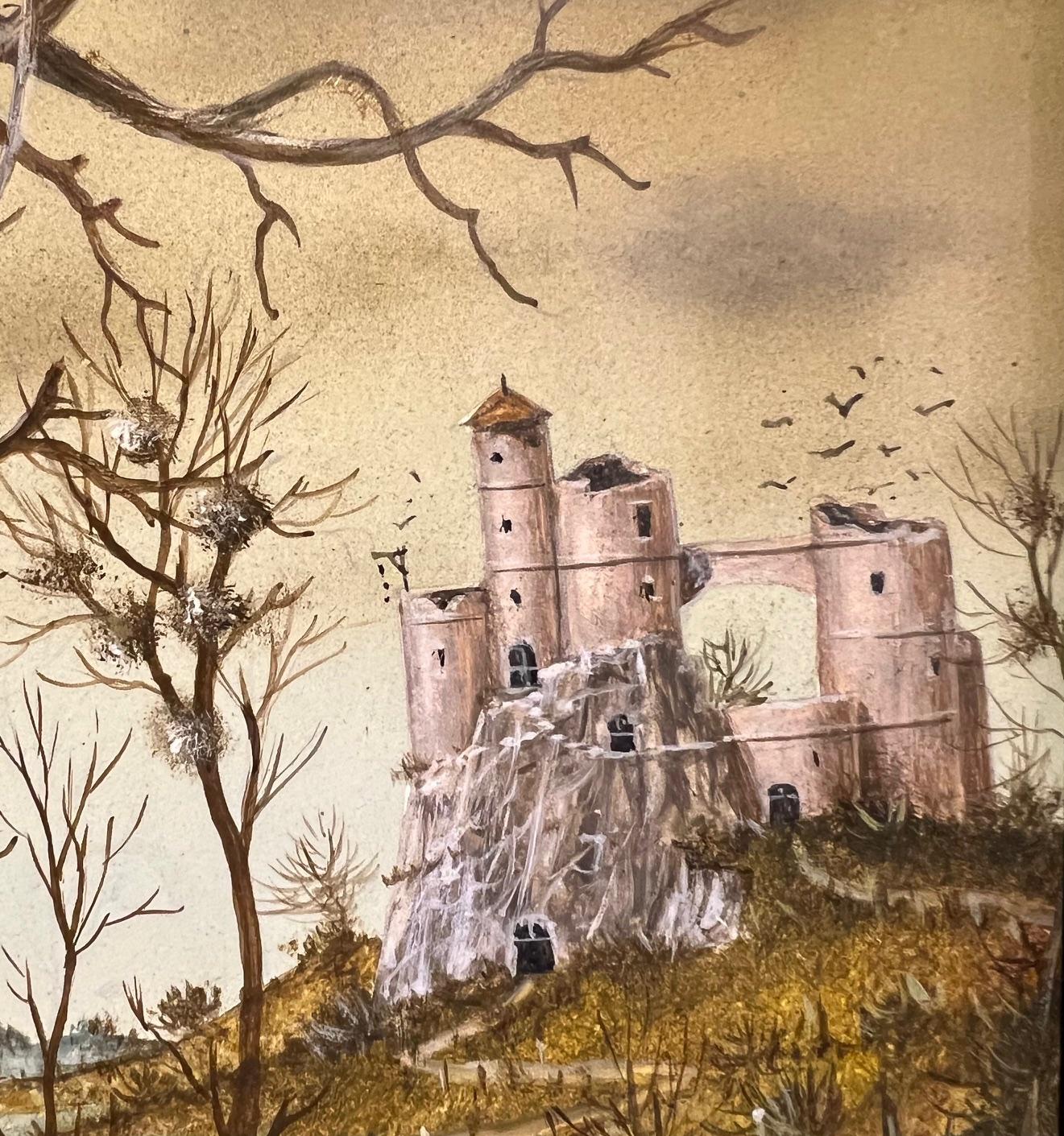 L'Auto-Stoppeur Surrealismus Landschaft Skelett Schädel Zeitgenössisch im Angebot 2