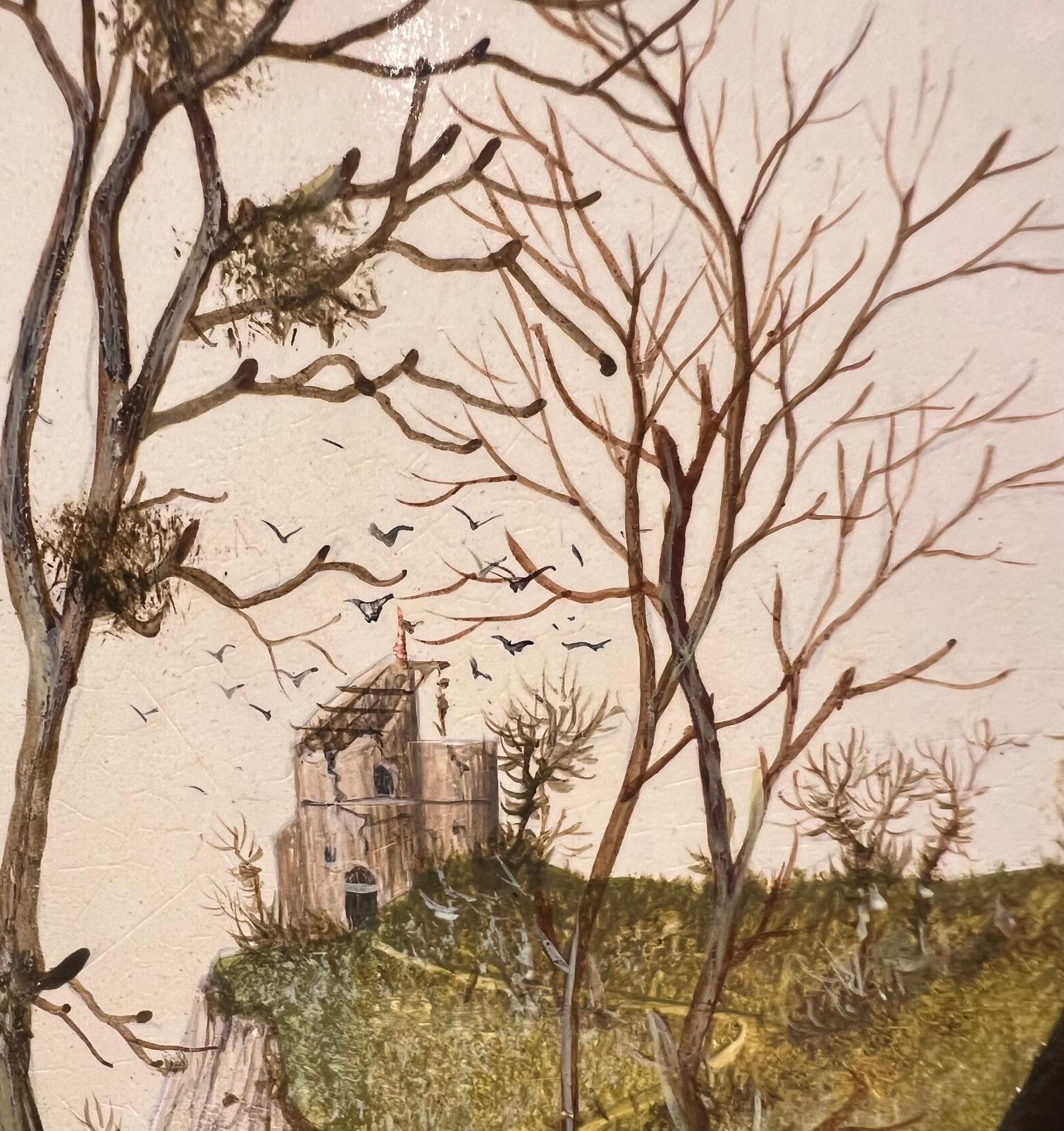 Le Jardin des Delices Garten von Eden Tempera auf Tafel Surrealismus Vorrätig 
Gérard Willemenot (1943, Paris, Frankreich) schloss sein Studium der Architektur an der Kunsthochschule in Paris ab. Nach der Arbeit 
Nach zwanzig Jahren als Architekt