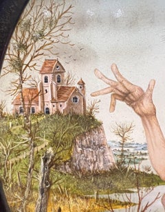 Le Transgenre Transgender Tempera on Panel Creature Surrealism In Stock