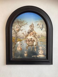 Les Oiseaux du Loch The Birds of Loch Surrealist Creature Landscape Contemporary