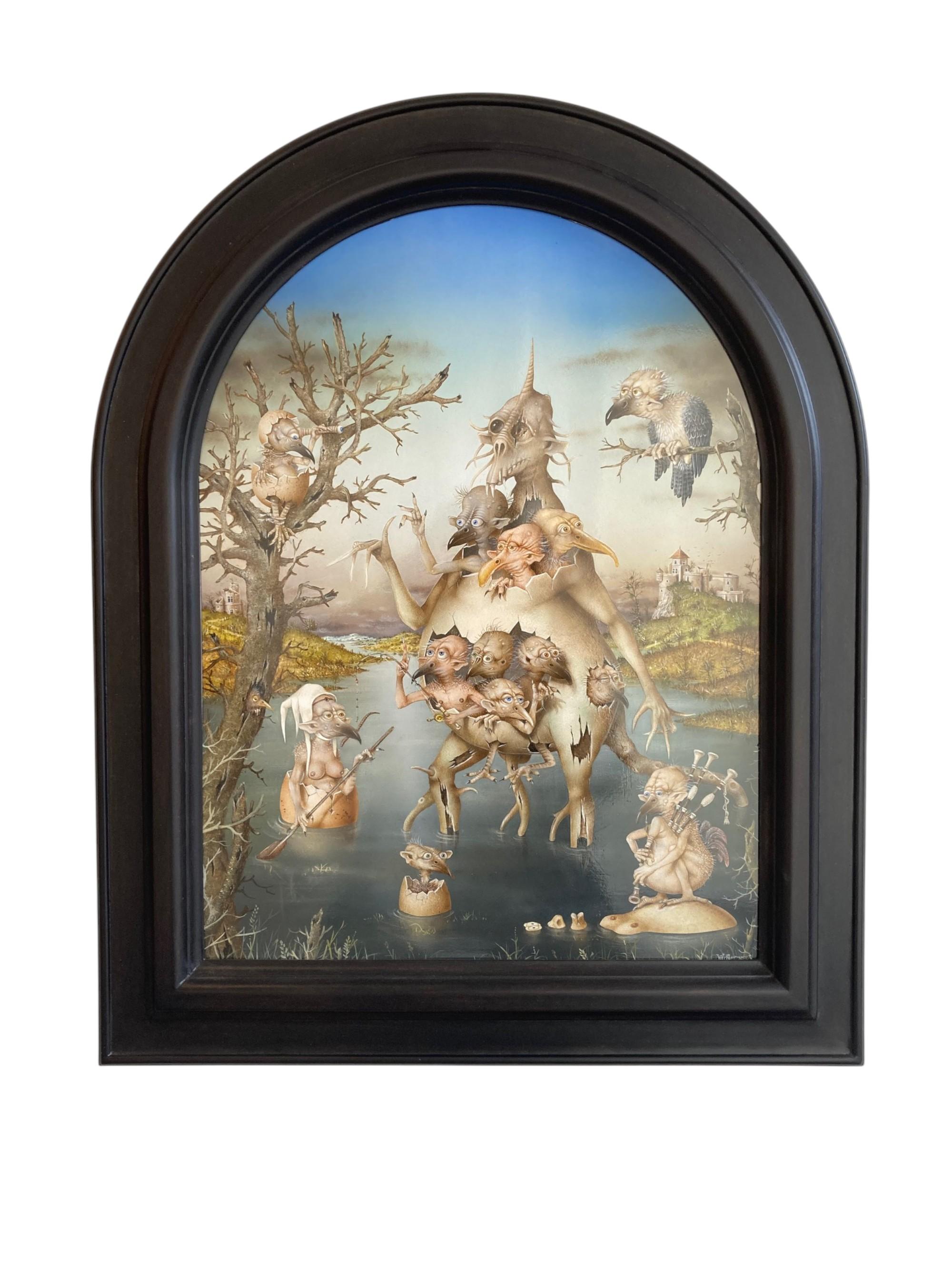 Les Oiseaux du Loch The Birds of Loch Créature surréaliste Paysage Contemporary