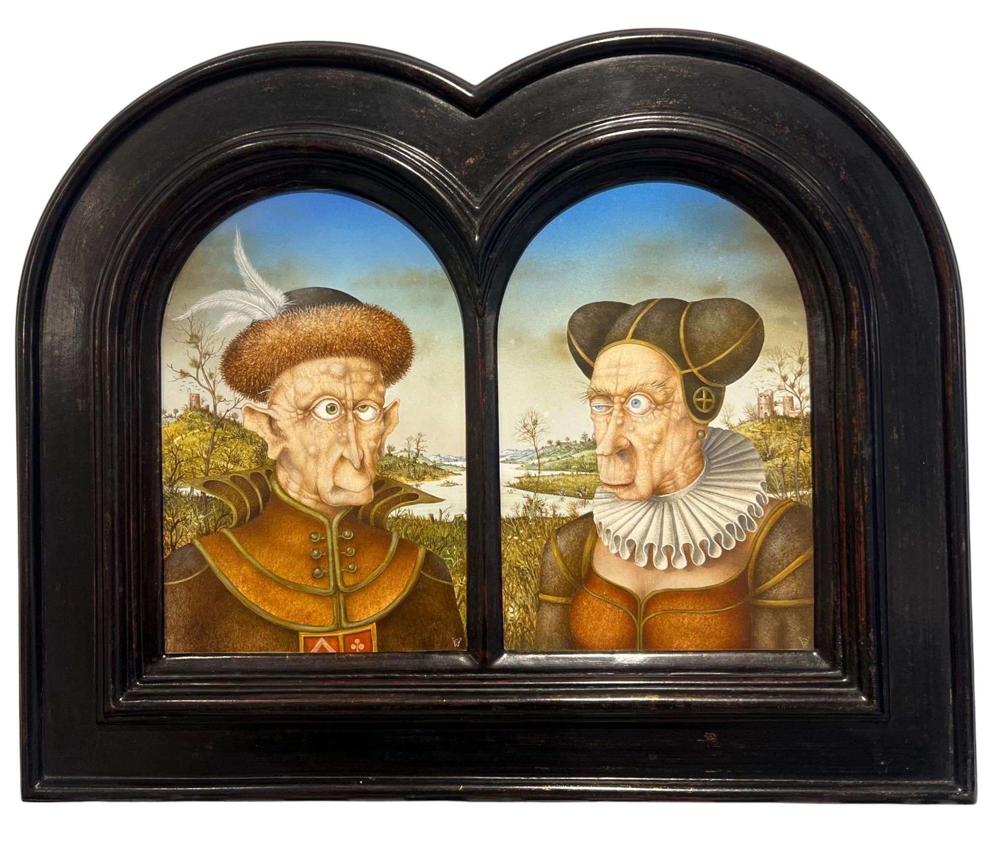 Philippe le Beau et Jeanne la Folle die Schöne und die Verrückte Tempera Vorrätig