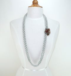 GERARD YOSCA Collier longueur opéra avec décorations en strass