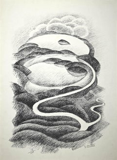 Komposition – Lithographie von Gerardo Dottori – 1970, ca.