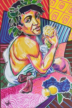Bacco Moderno - Pintura de Gerardo La Porta - 2022