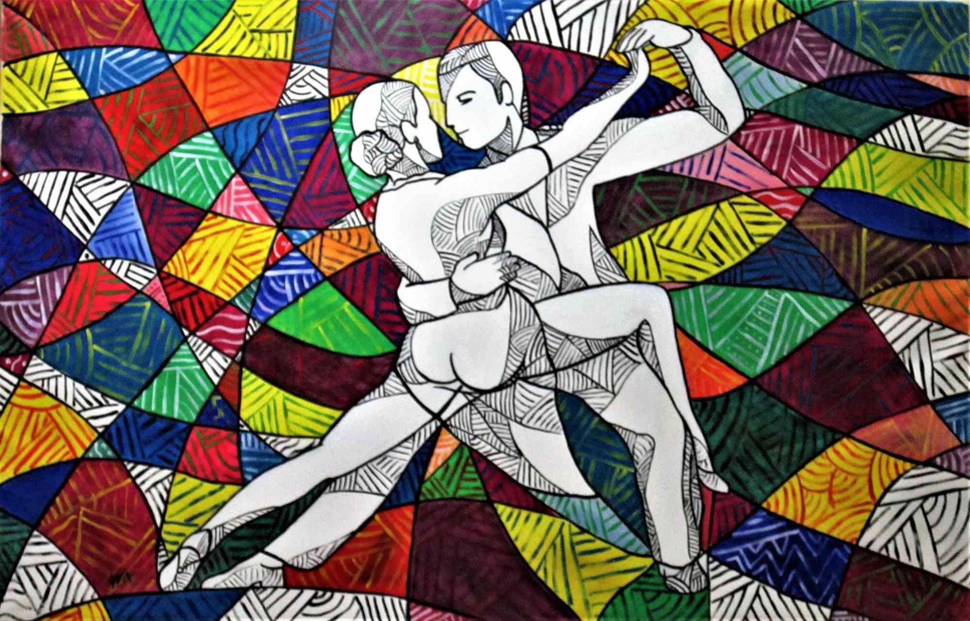 dipinti ballerini di tango
