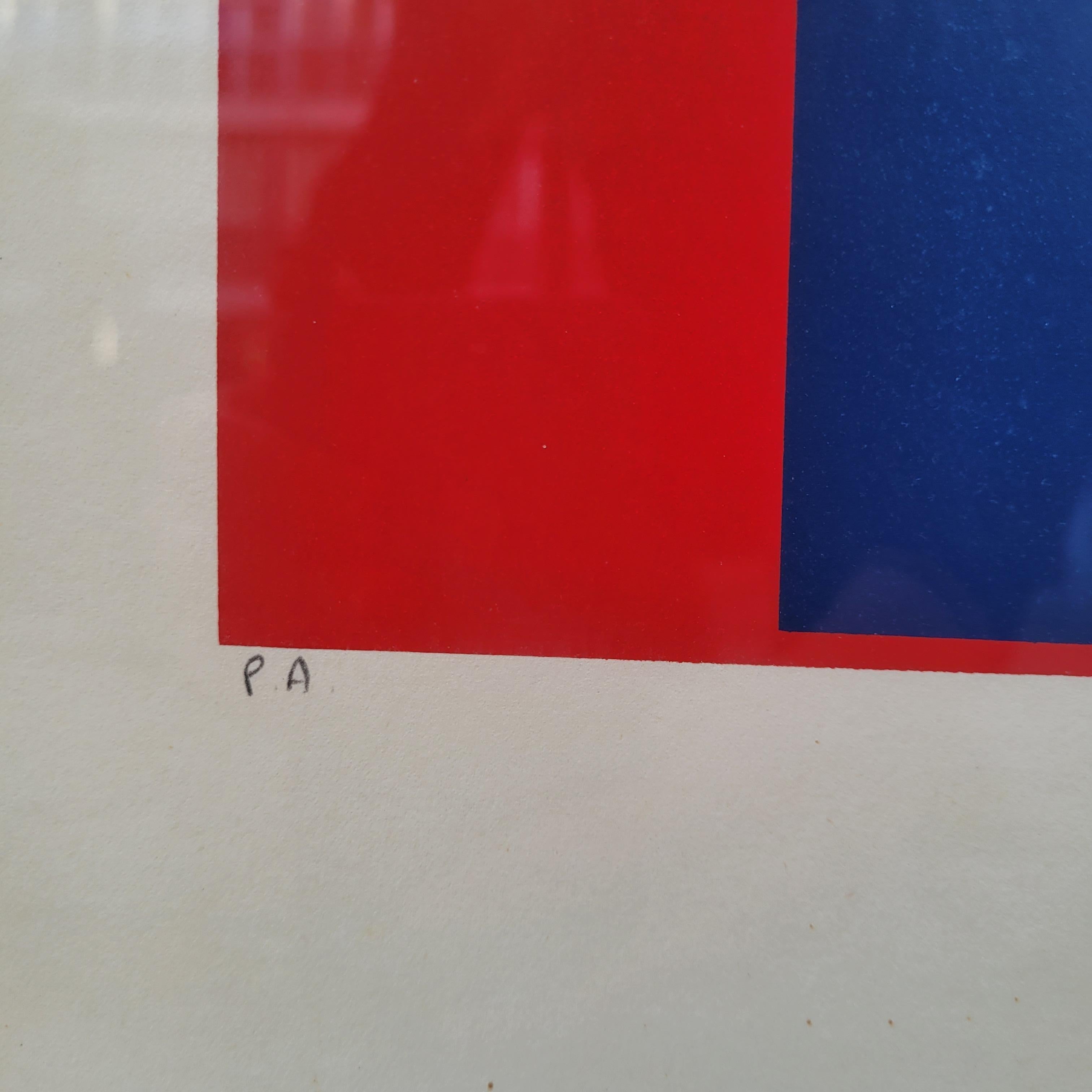 Contemporary art Gerardo Rueda Engraving, Artist's Proof, “Composition in Red” S For Sale 7